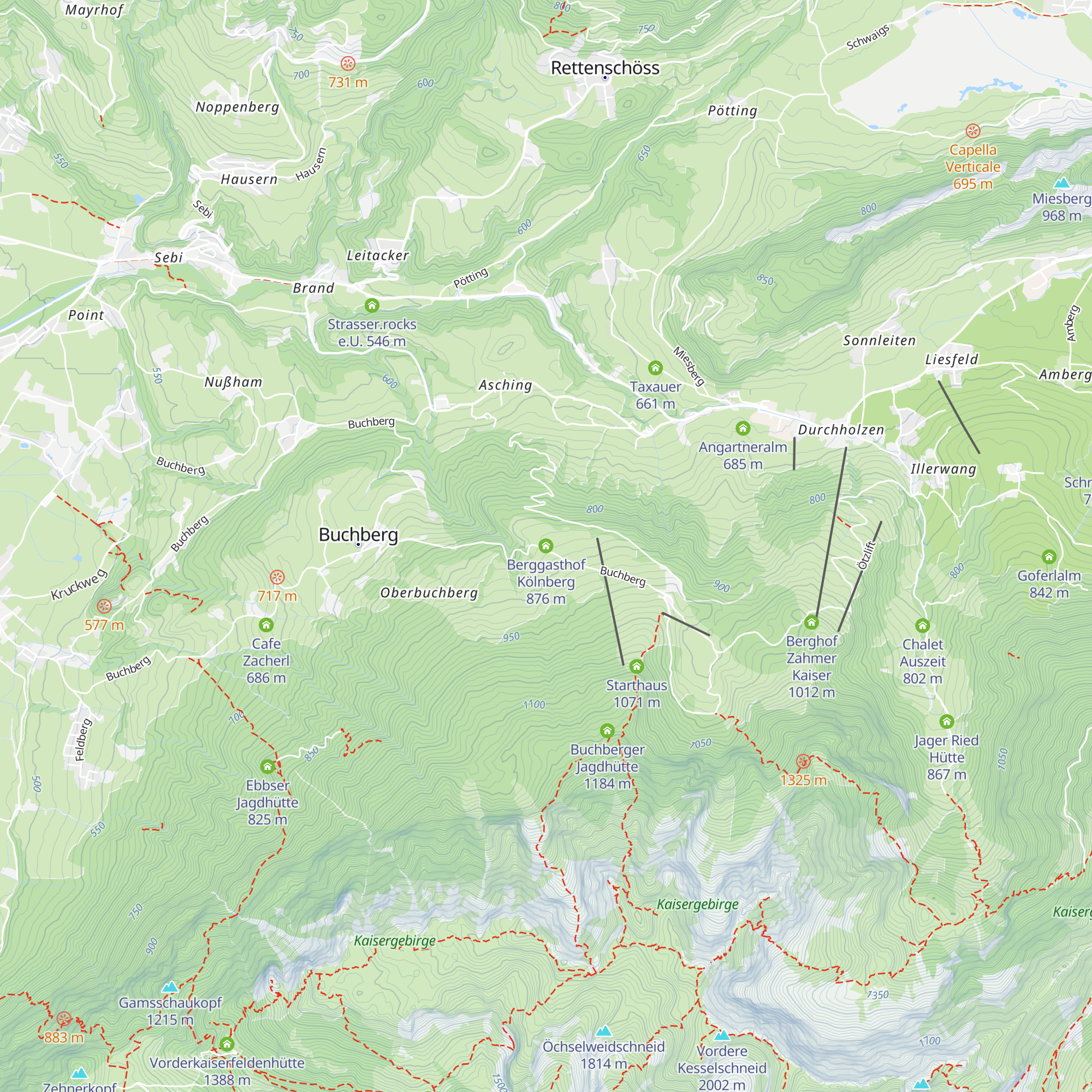 Berggasthof Kölnberg map