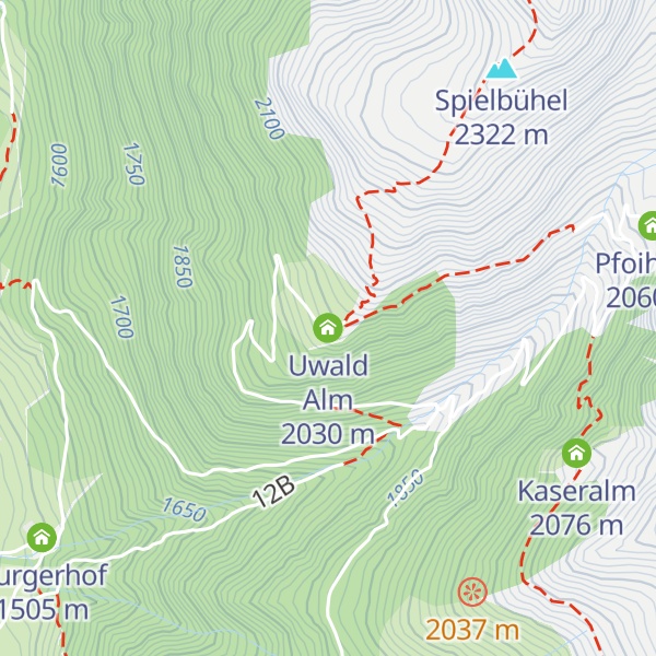 Map of Uwald Alm