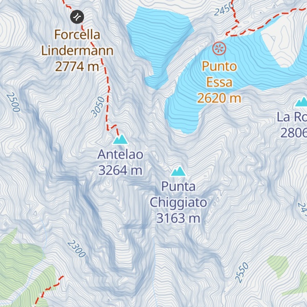 Map of Punta Menini