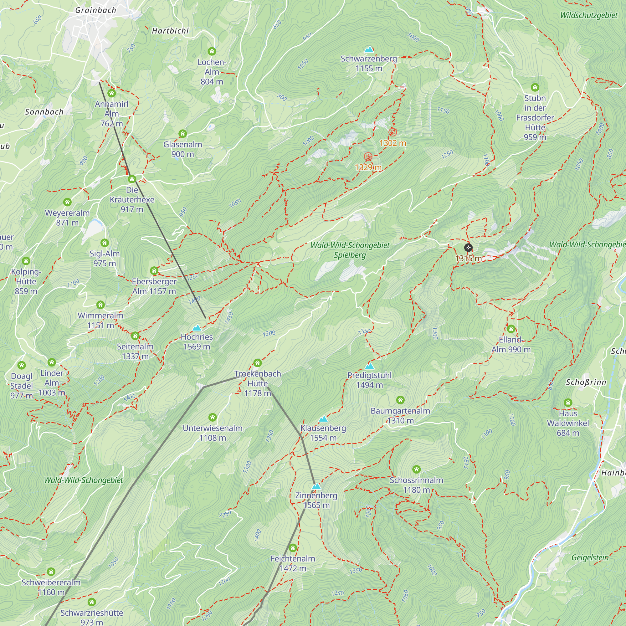 Weißenkaser map