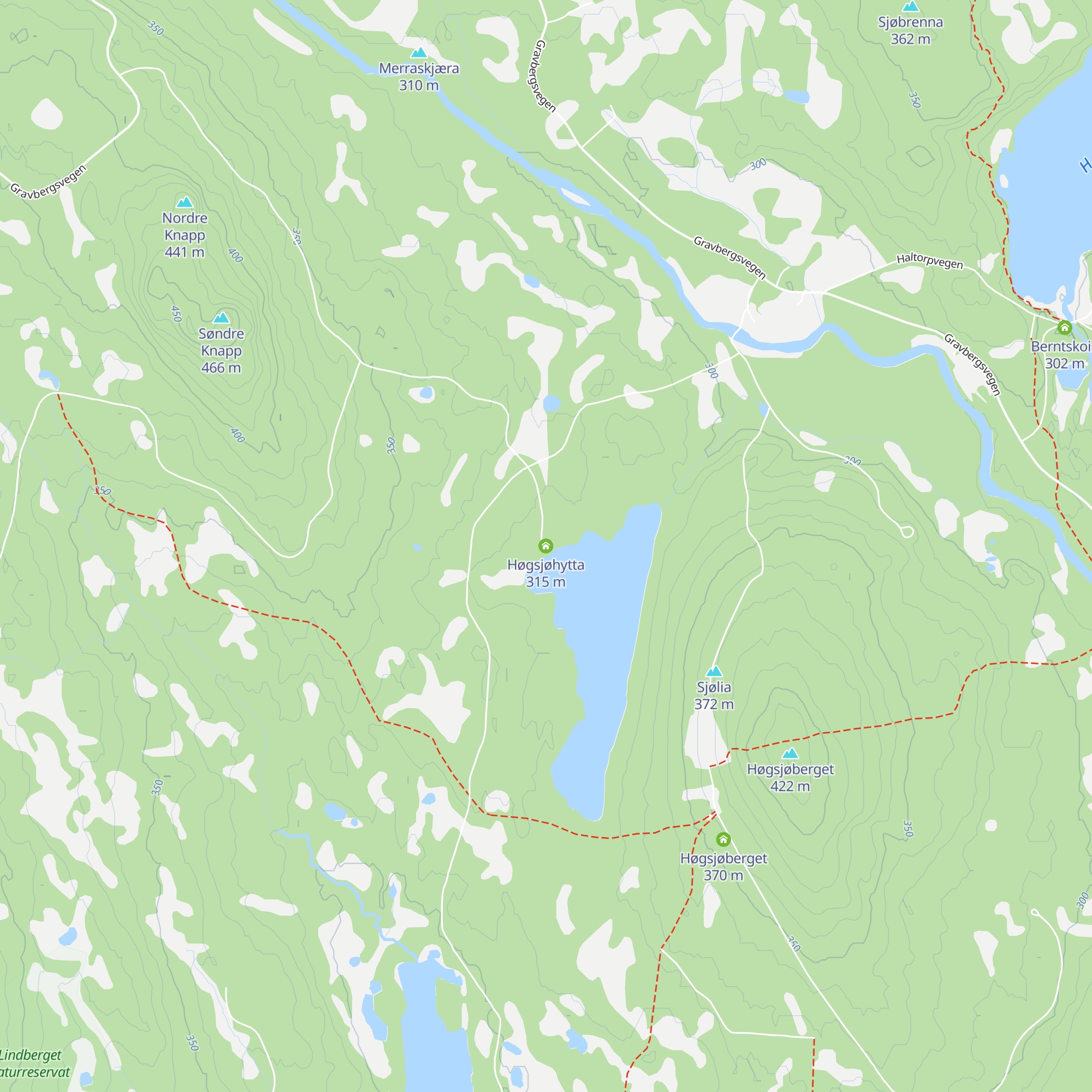 Høgsjøhytta map