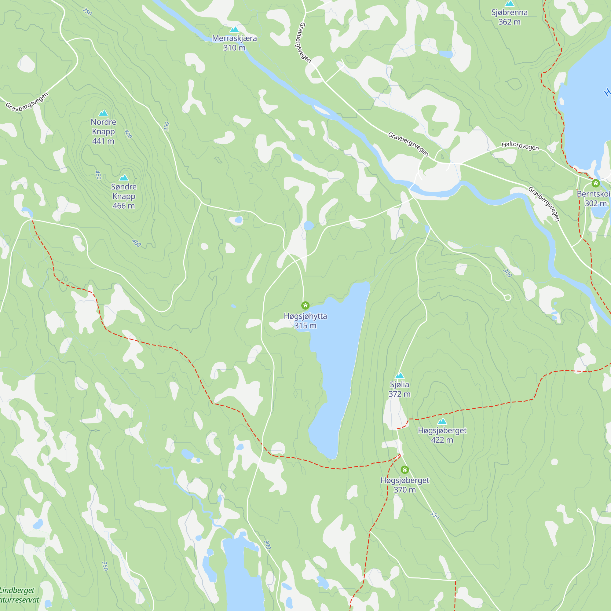 Høgsjøhytta map