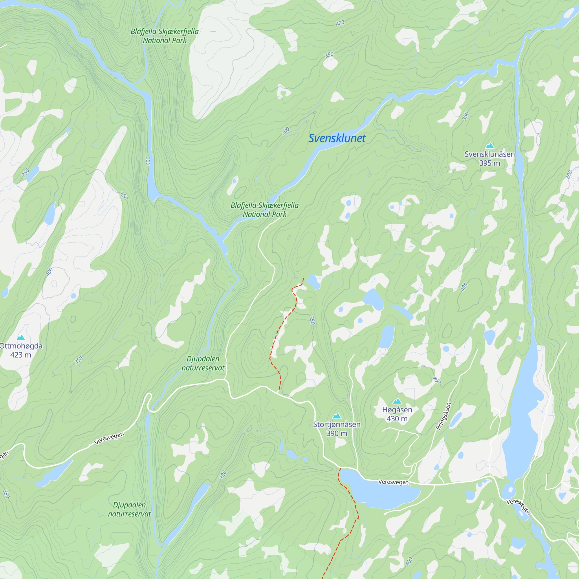 Bringsåsen map