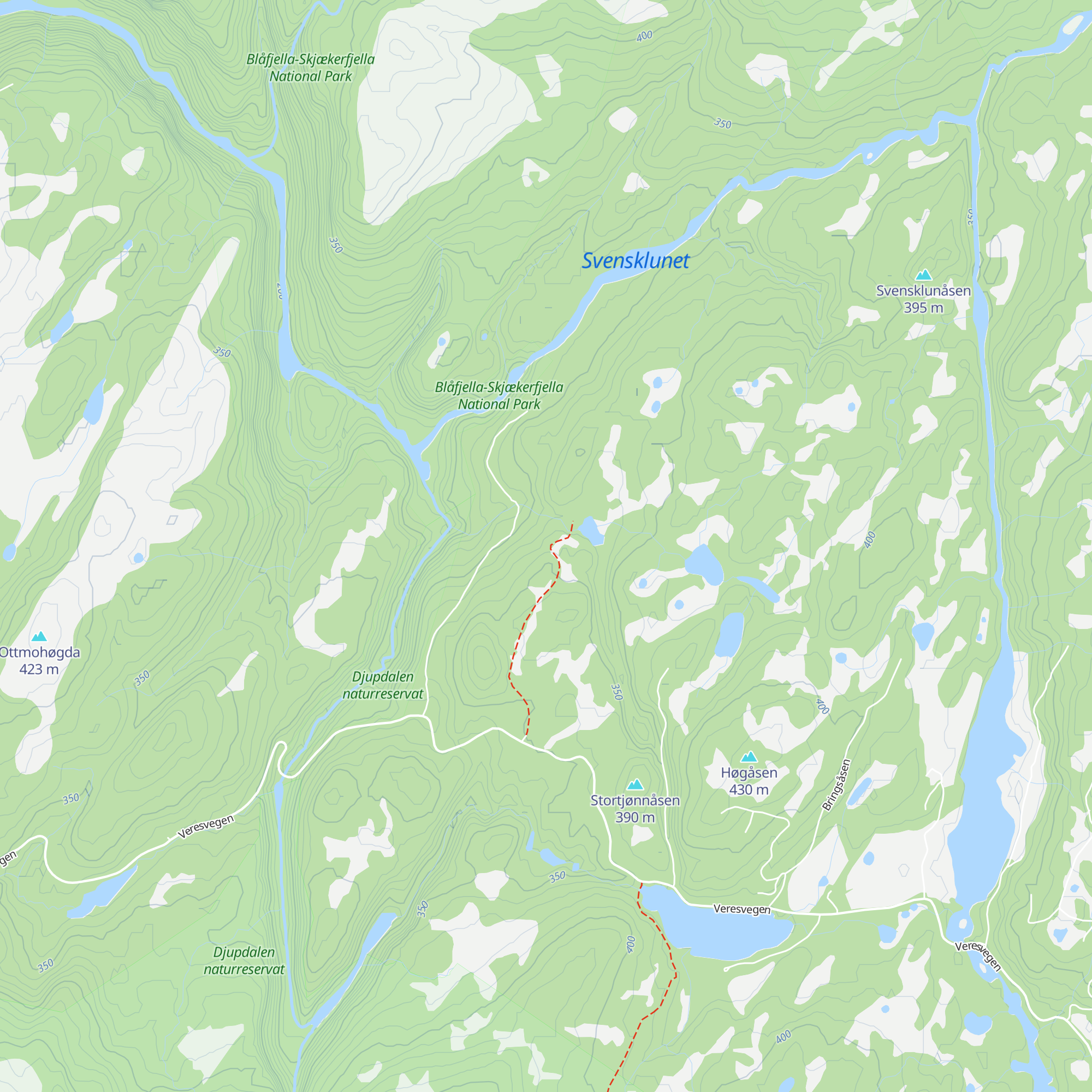 Bringsåsen map