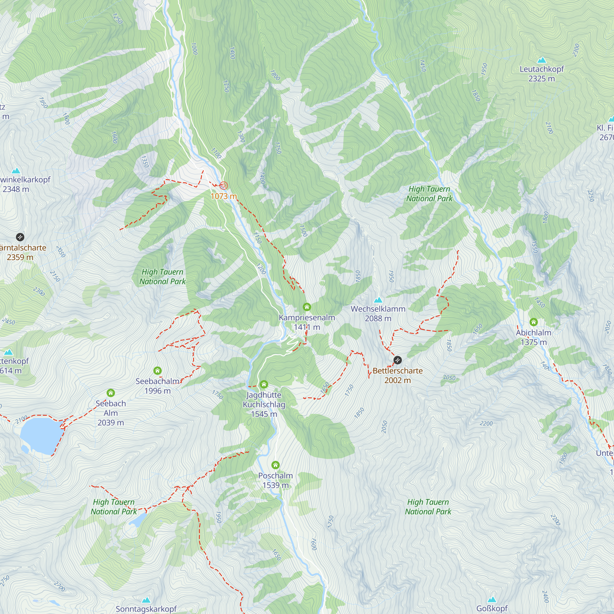 Kampriesenalm map