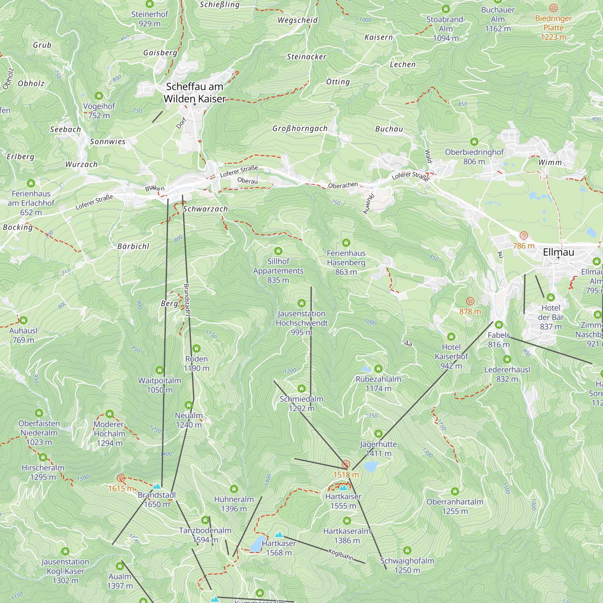 Gasthof Hochschwendt map