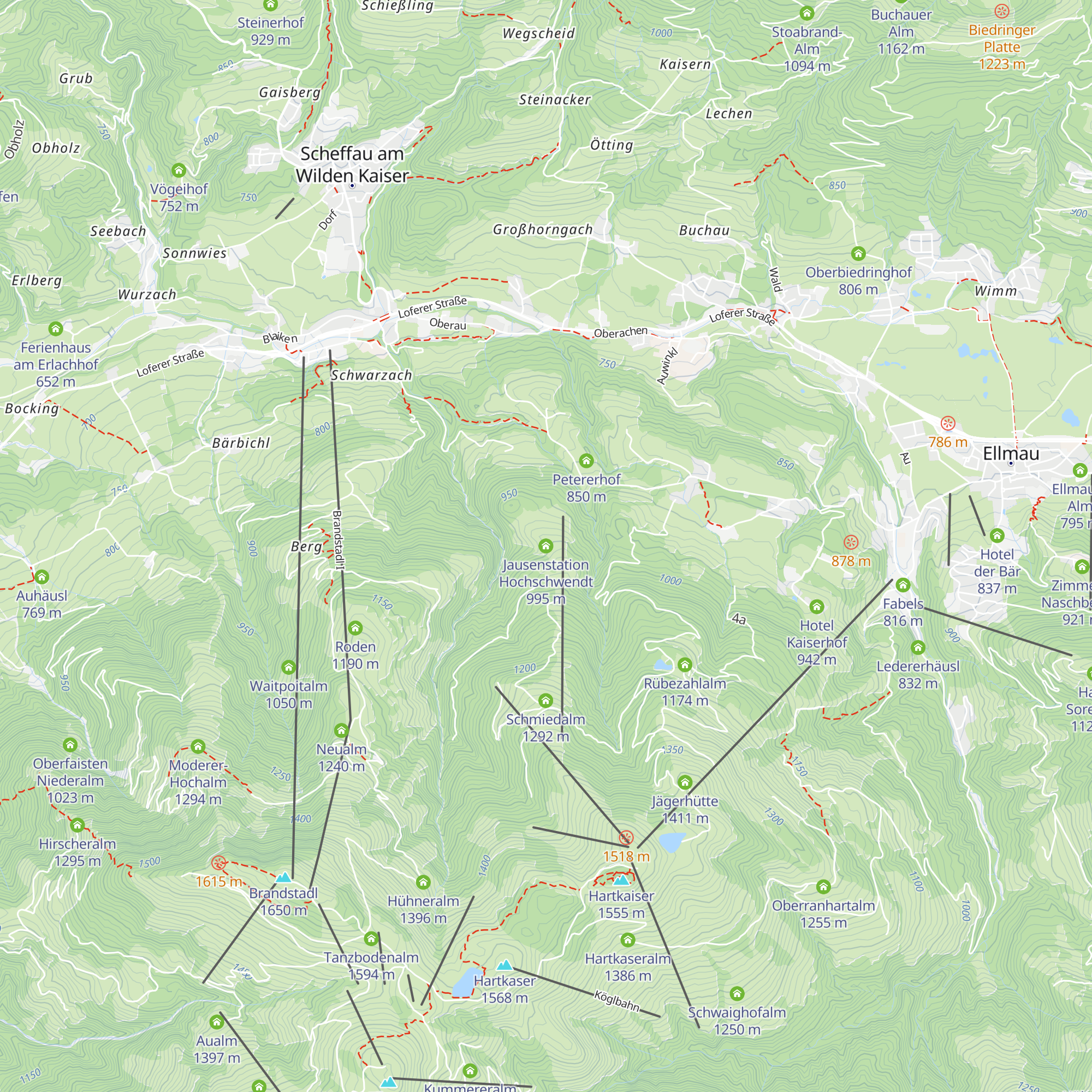 Jausenstation Hochschwendt map