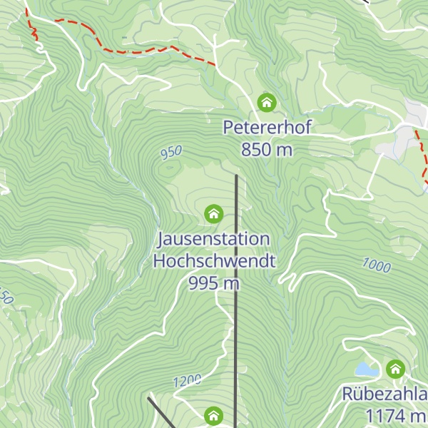 Map of Jausenstation Hochschwendt