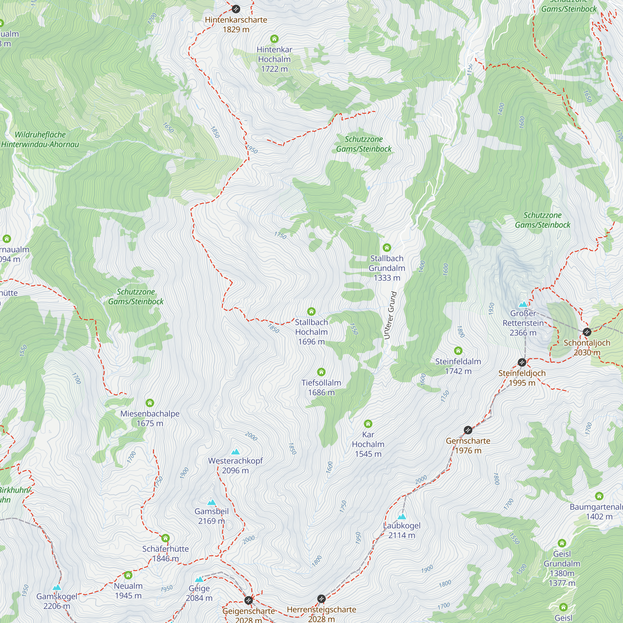 Stallbach Hochalm map