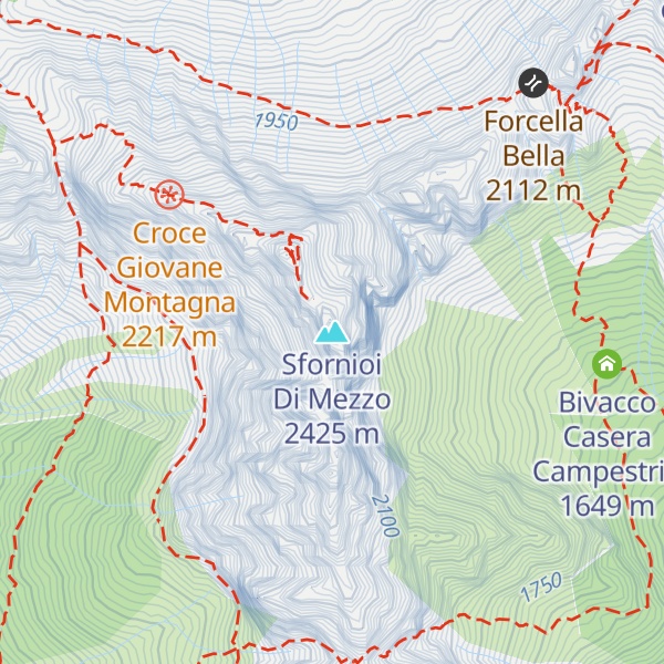 Map of Sfornioi Di Mezzo
