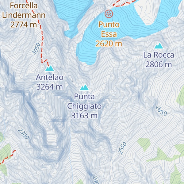 Map of Cima Fanton