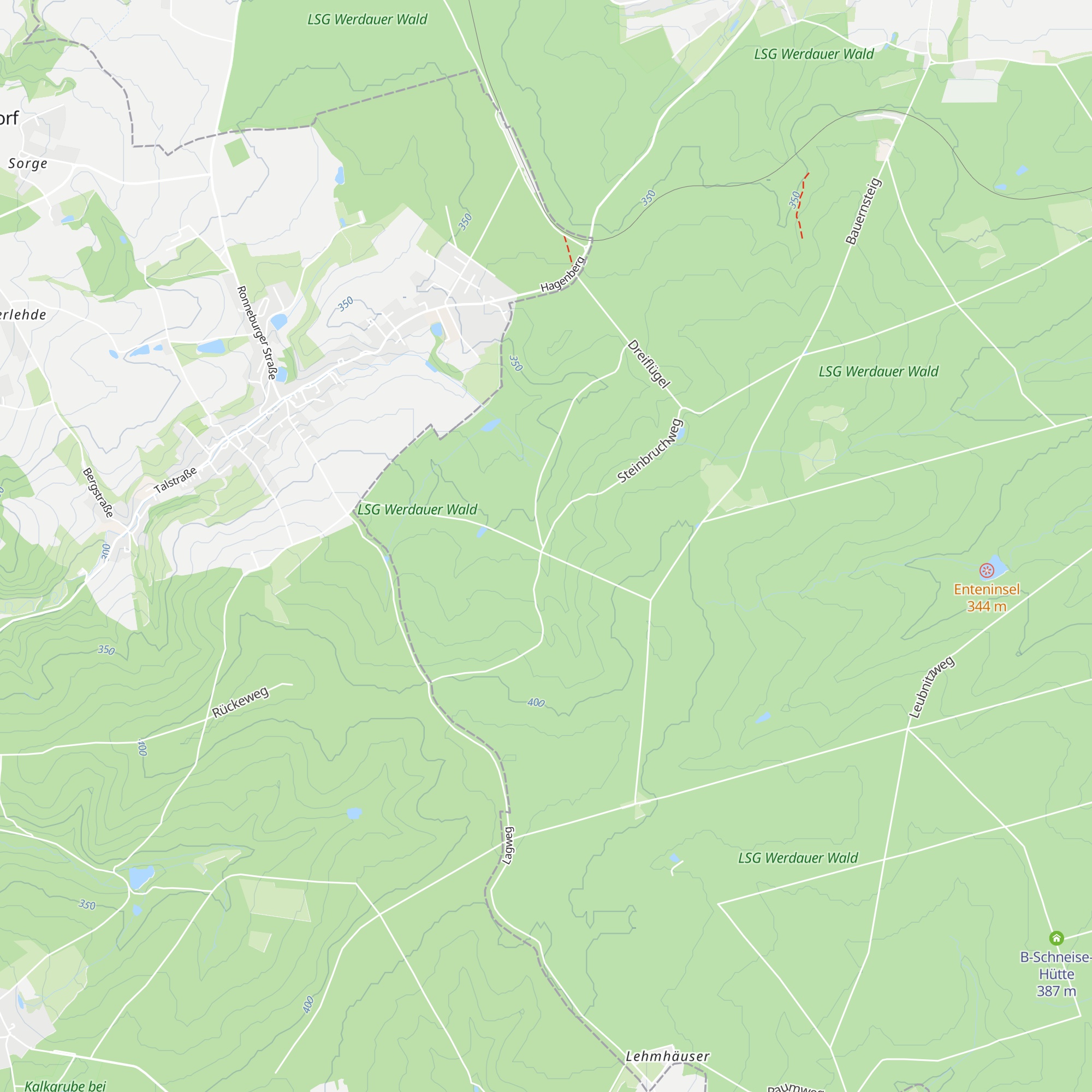 Spinne mit Schutzhütte map
