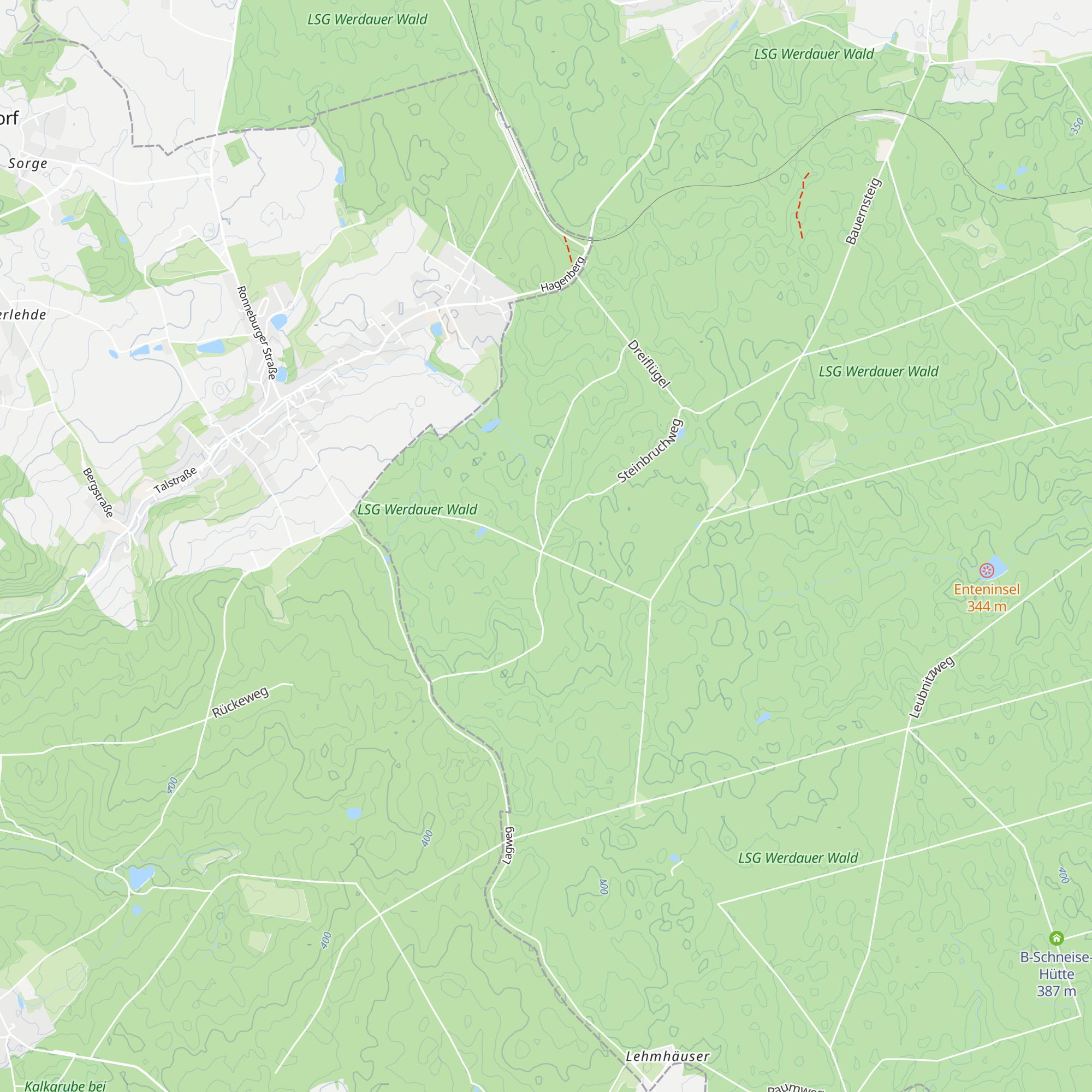 Spinne mit Schutzhütte map