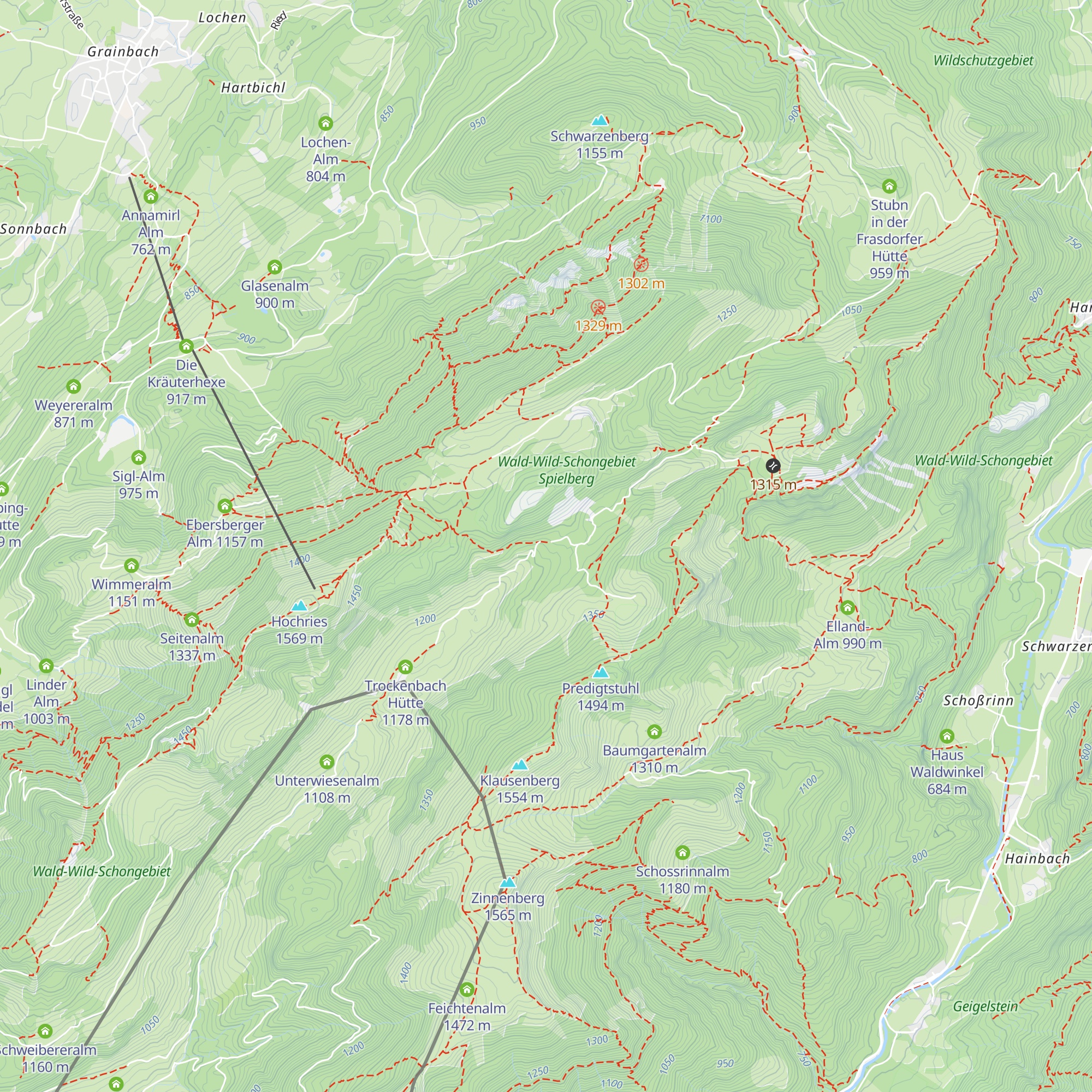 Grozach Hüttn map