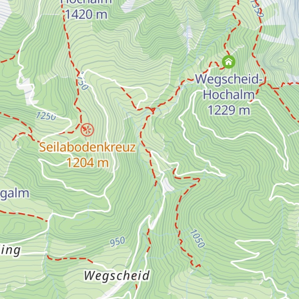 Map of Wegscheid-Niederalm
