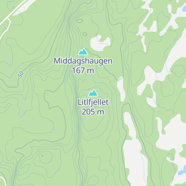 Map of Litlfjellet