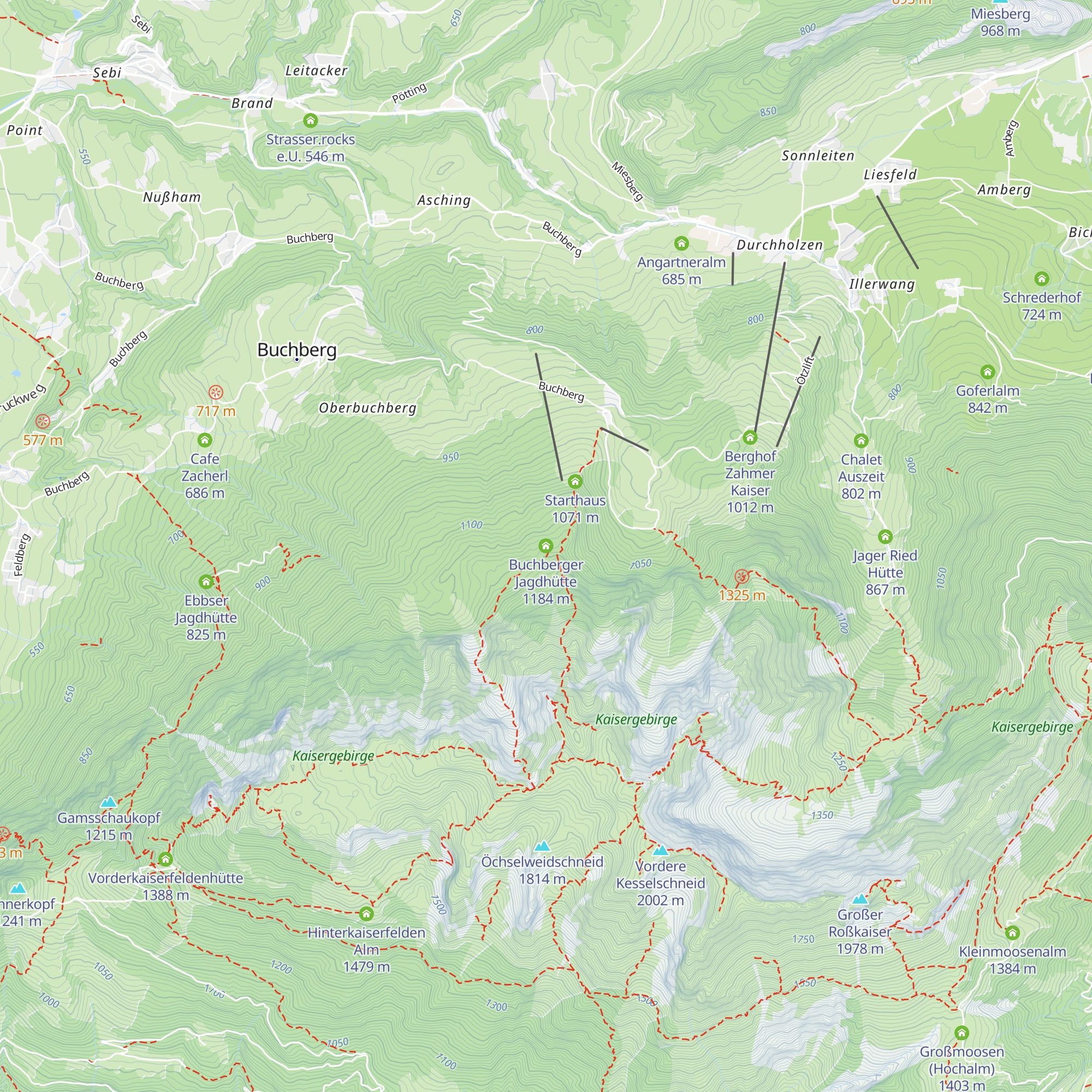 Buchberger Jagdhütte map