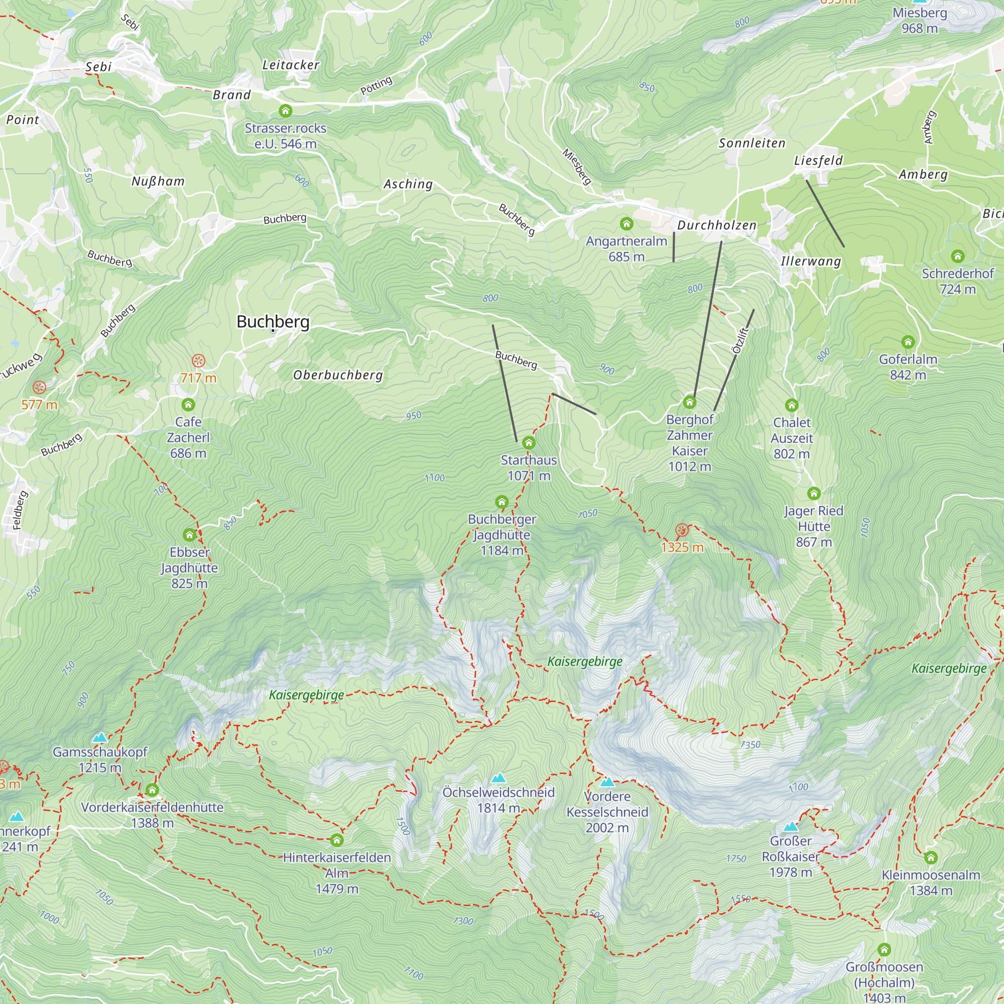 Buchberger Jagdhütte map