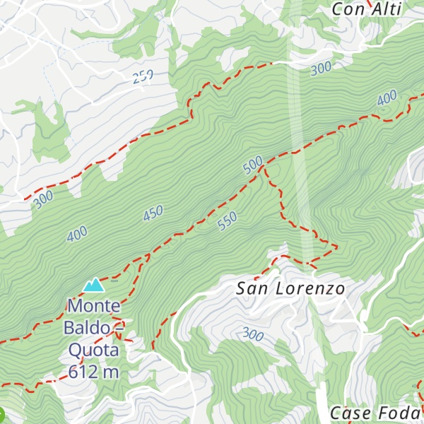 Map of Monte Baldo