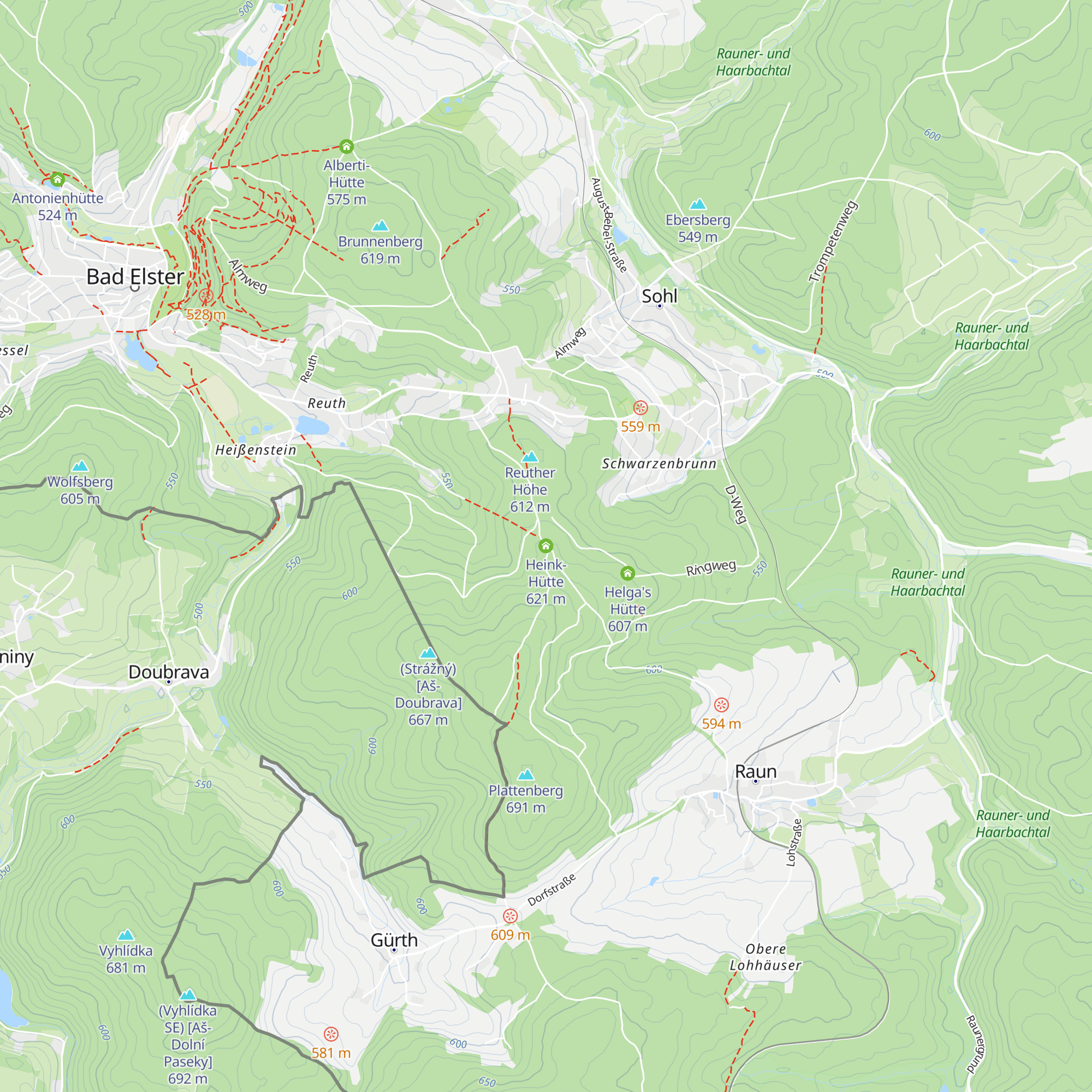Heink-Hütte map