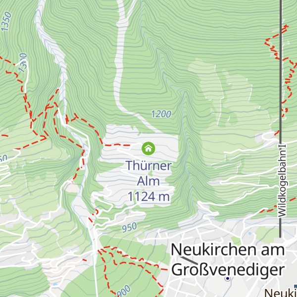 Map of Thürner Alm