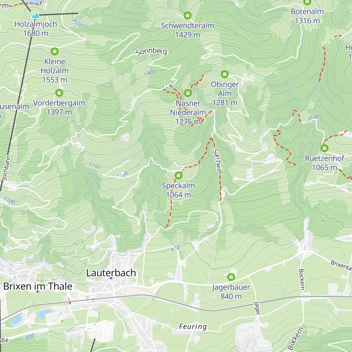Untertanzern map