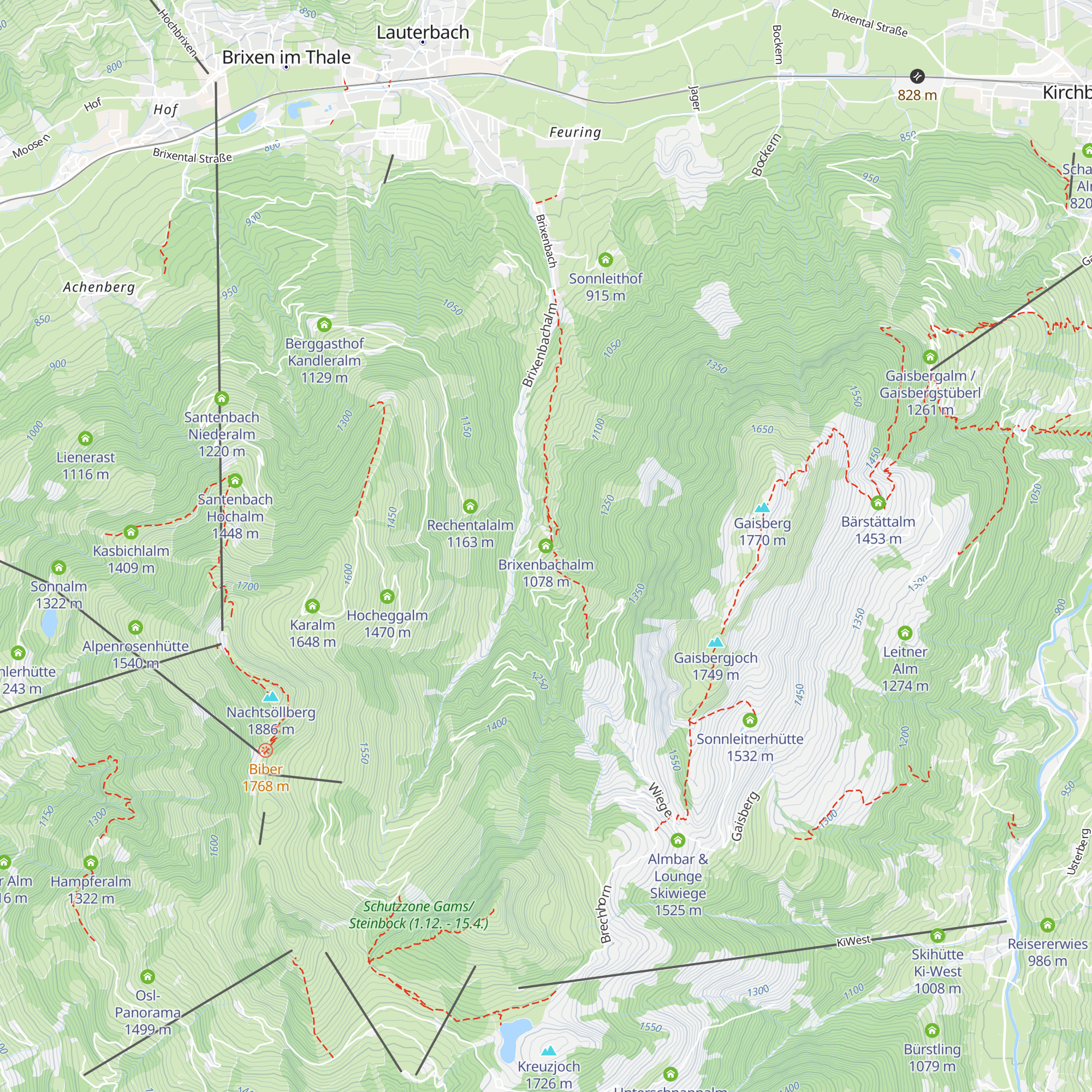 Brixenbachalm map