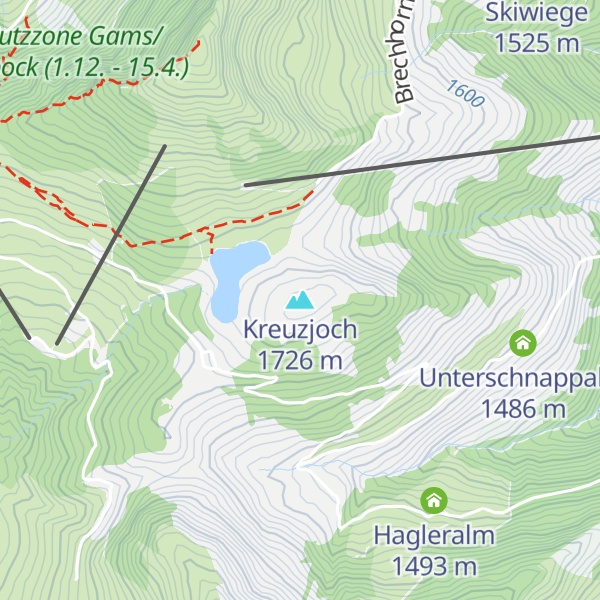 Map of Kreuzjoch