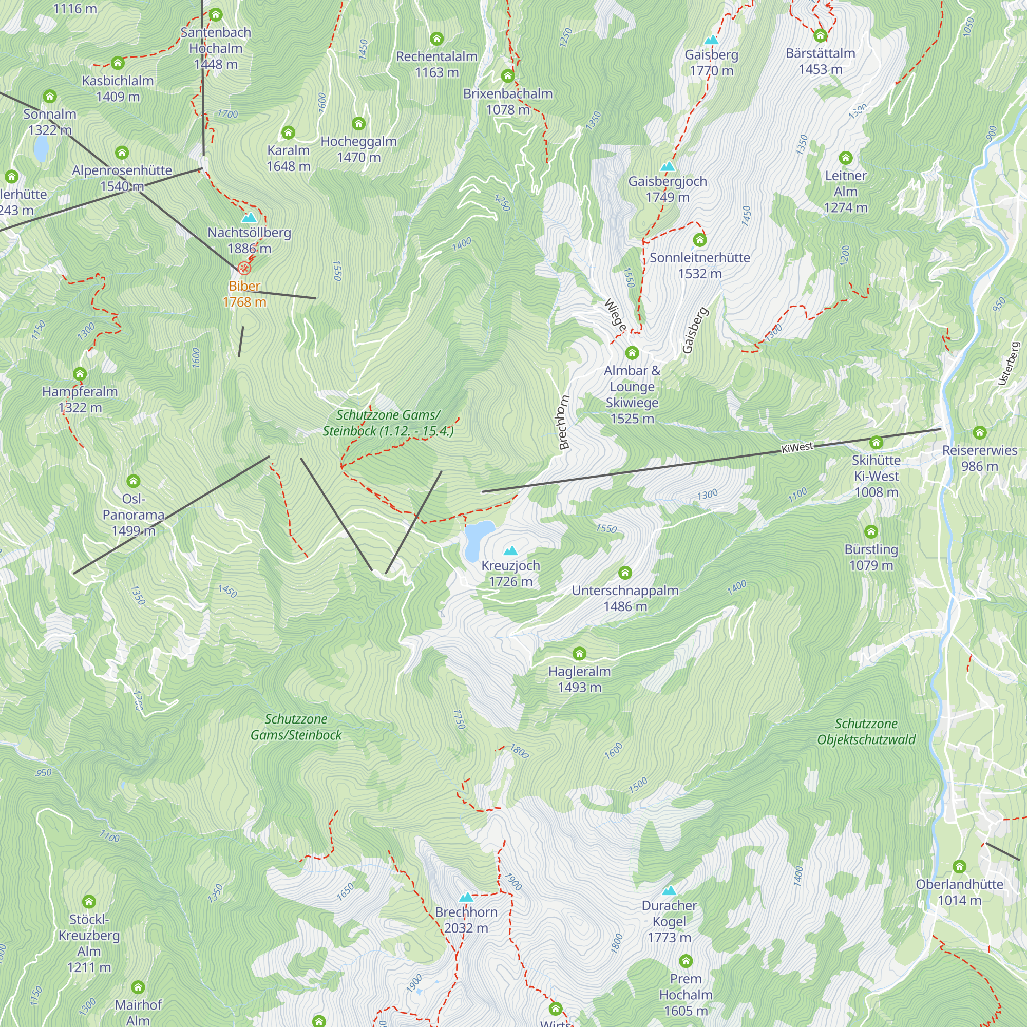 Streitschlagalm map