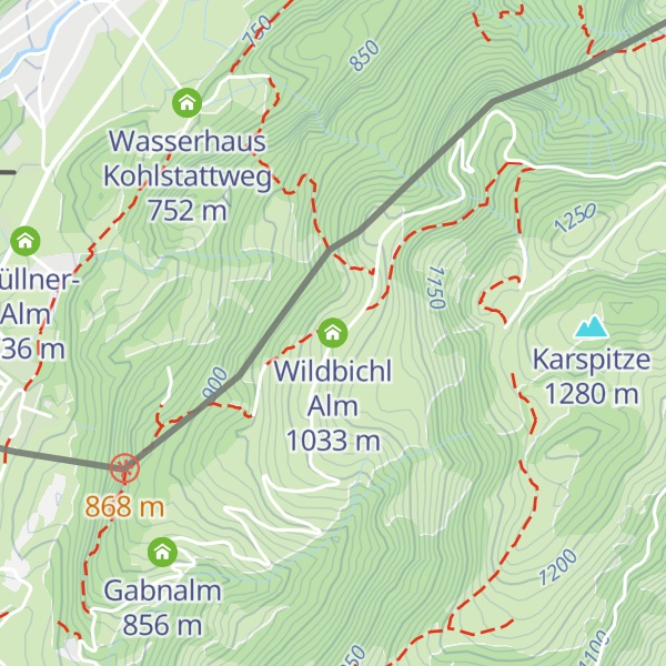 Map of Wildbichl Alm