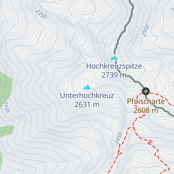 Map of Unterhochkreuz