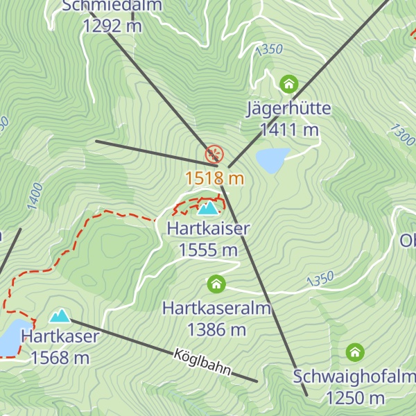 Map of Hartkaiser