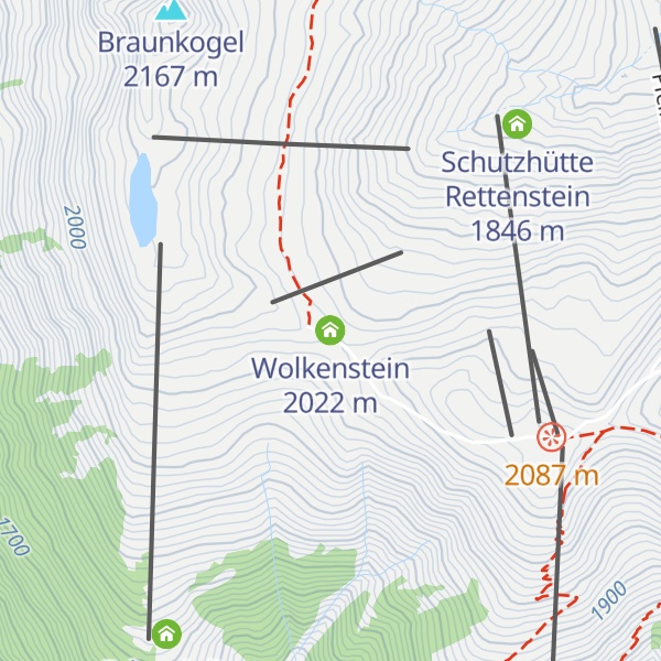 Map of Wolkenstein