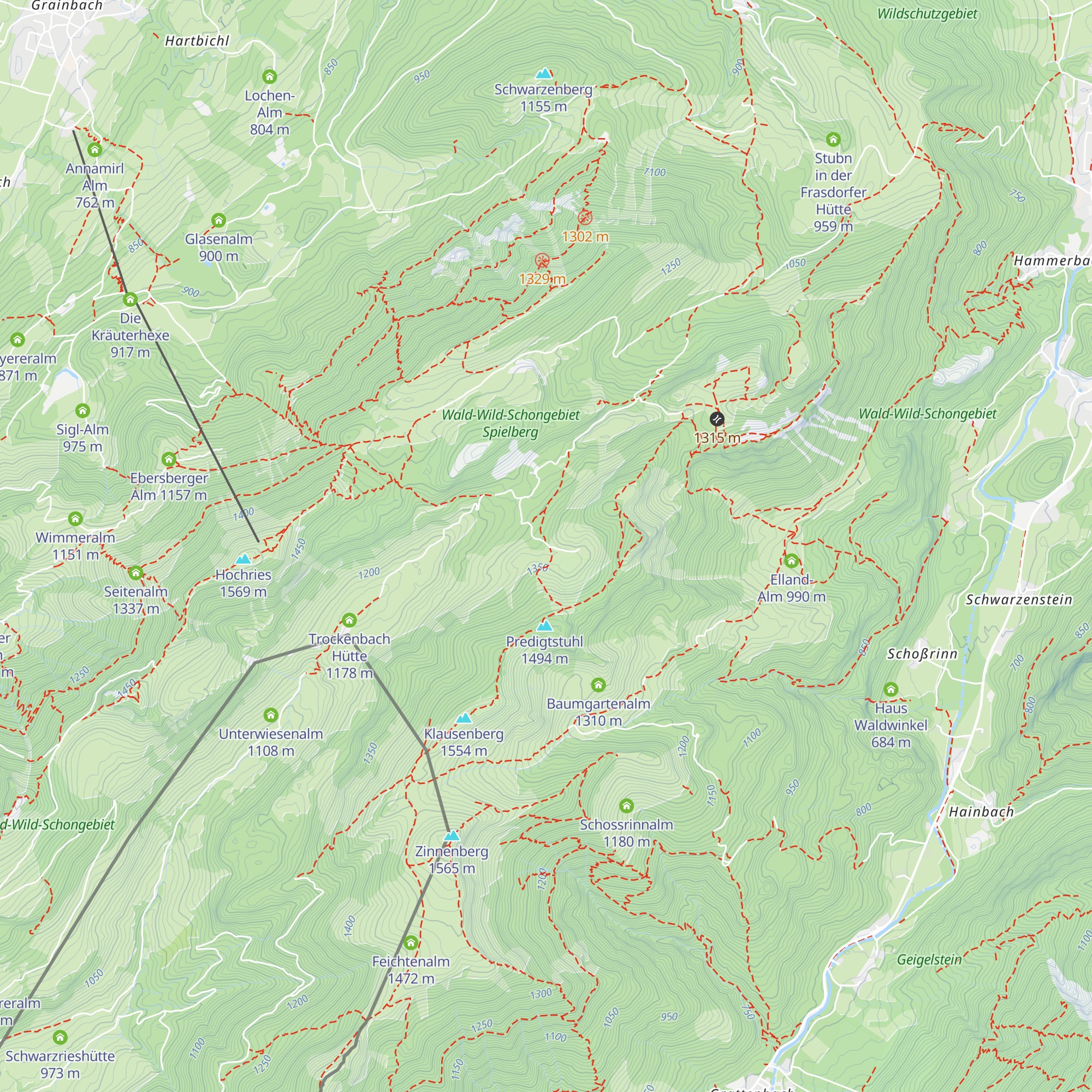 Grozach Bergwachthütte map
