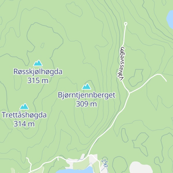 Map of Bjørntjennberget