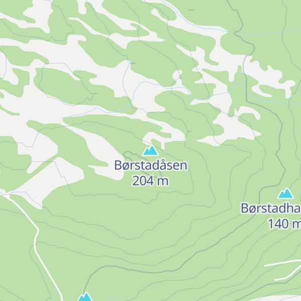 Map of Børstadåsen