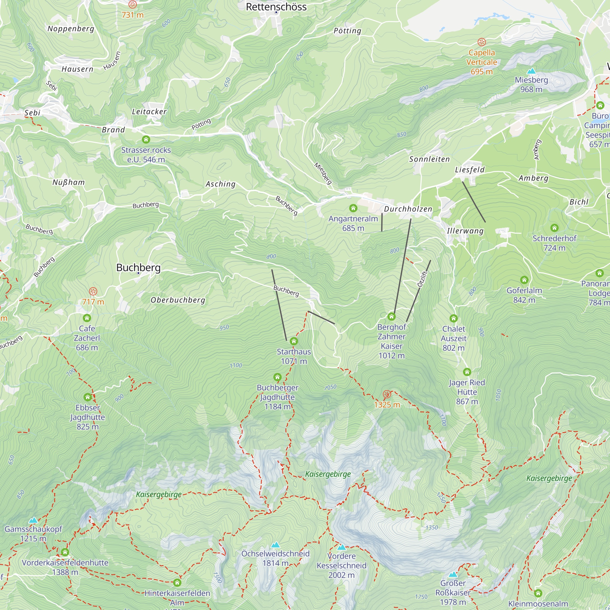 Aschinger Alm map