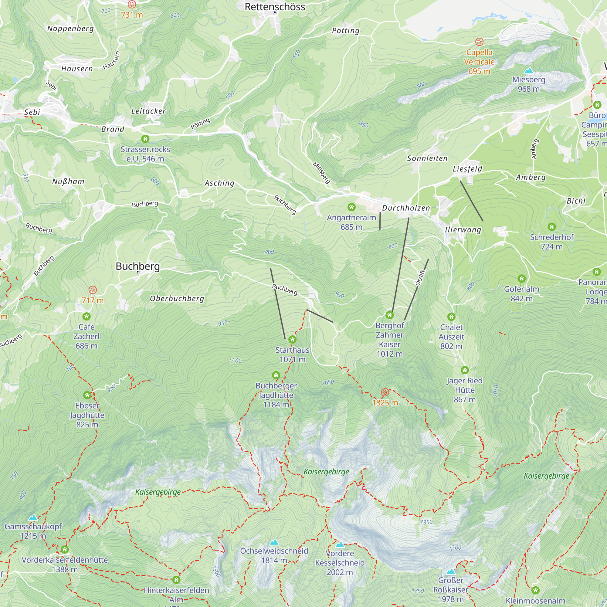 Aschinger Alm map