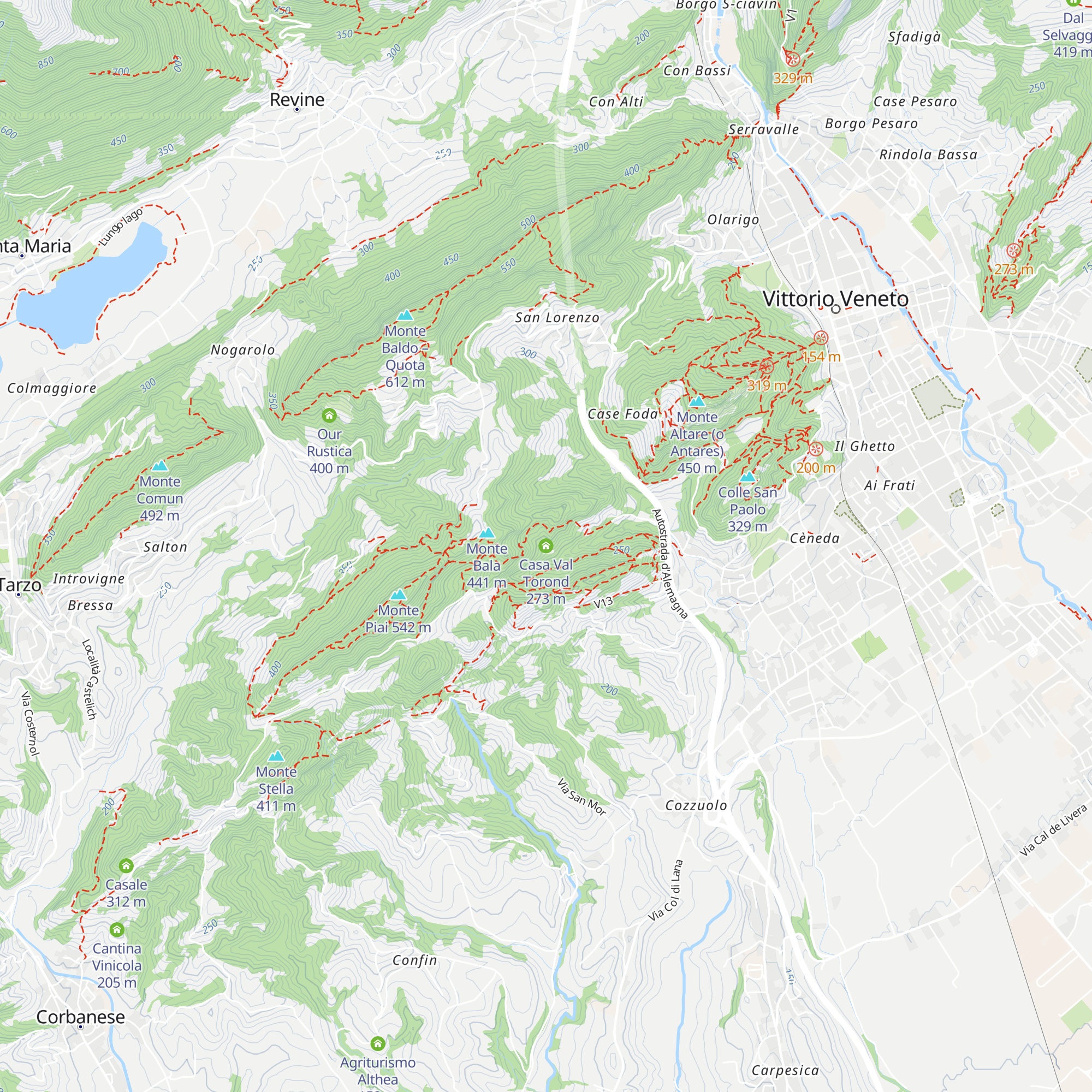 Casa Val Torond map
