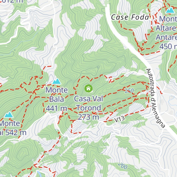 Map of Casa Val Torond