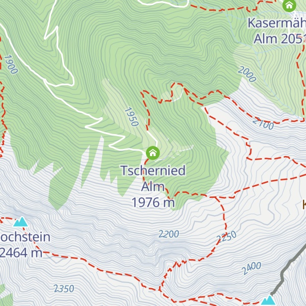 Map of Tschernied Alm