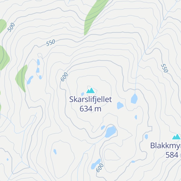 Map of Skarslifjellet
