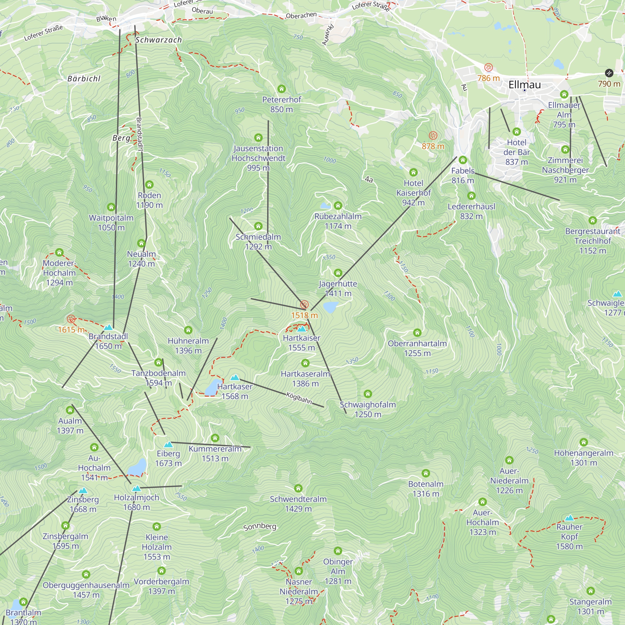 KaiserLounge map