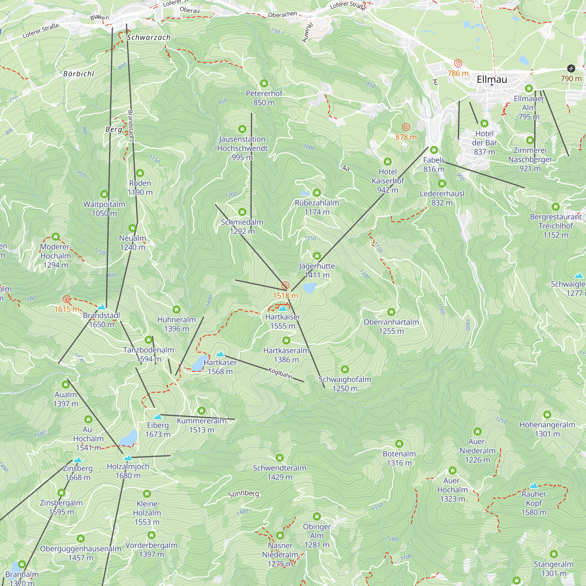 KaiserLounge map