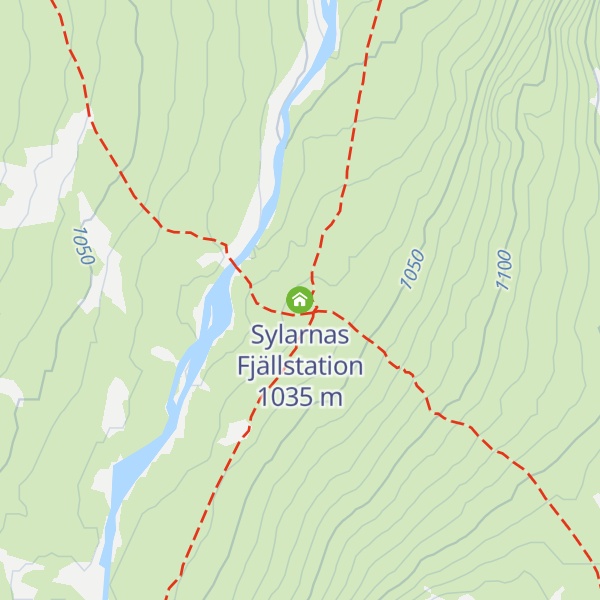 Map of Sylarnas Fjällstation
