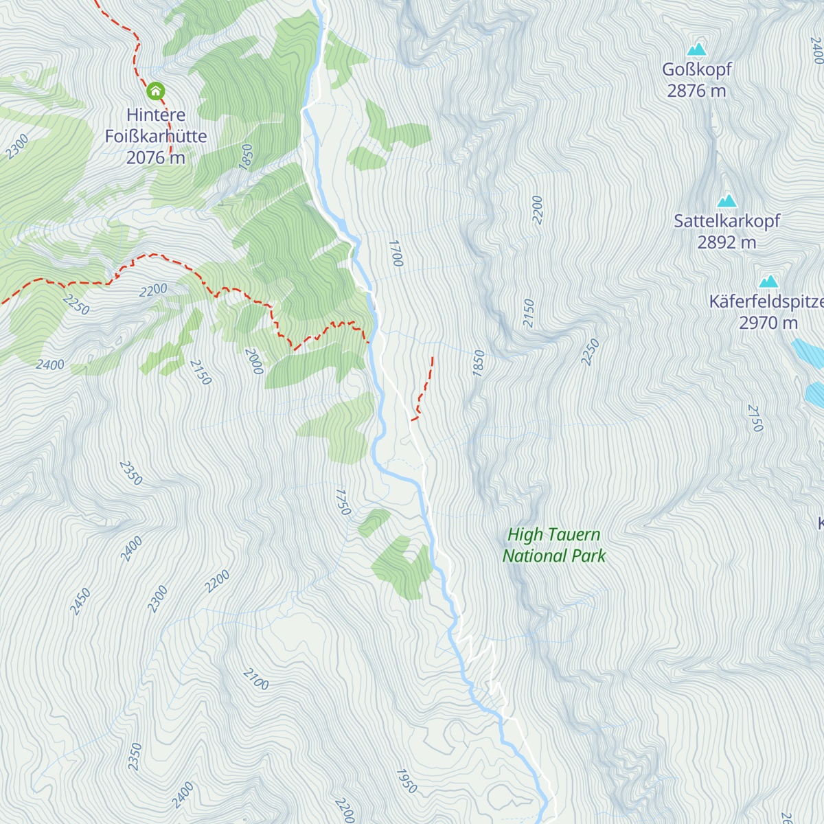Postalm map
