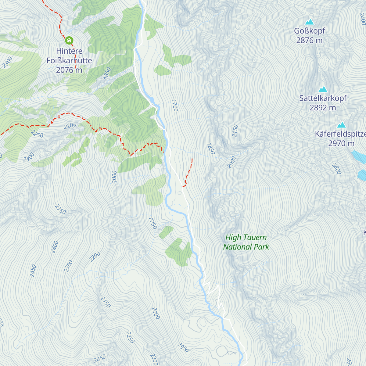 Postalm map