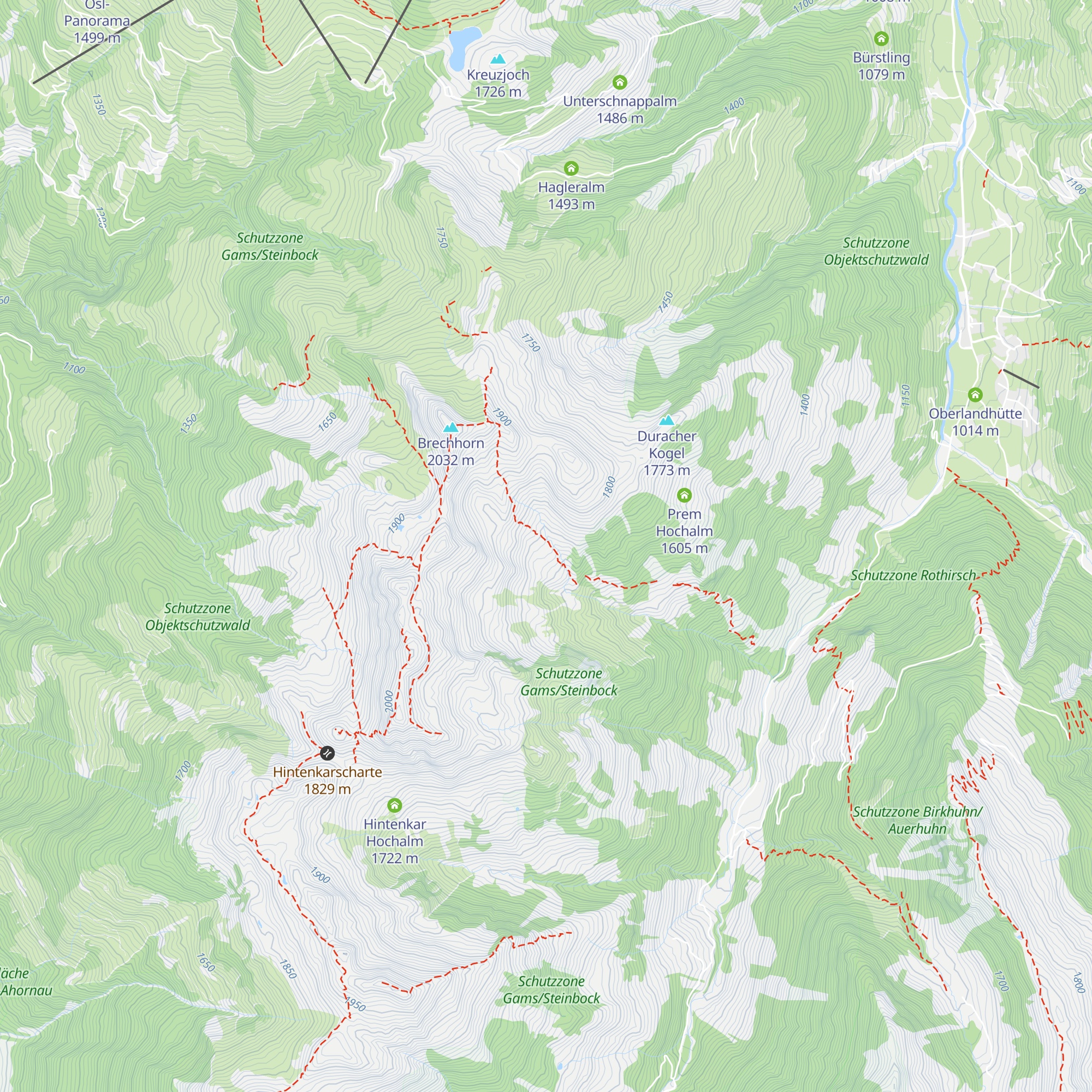 Wirts Hochalm map
