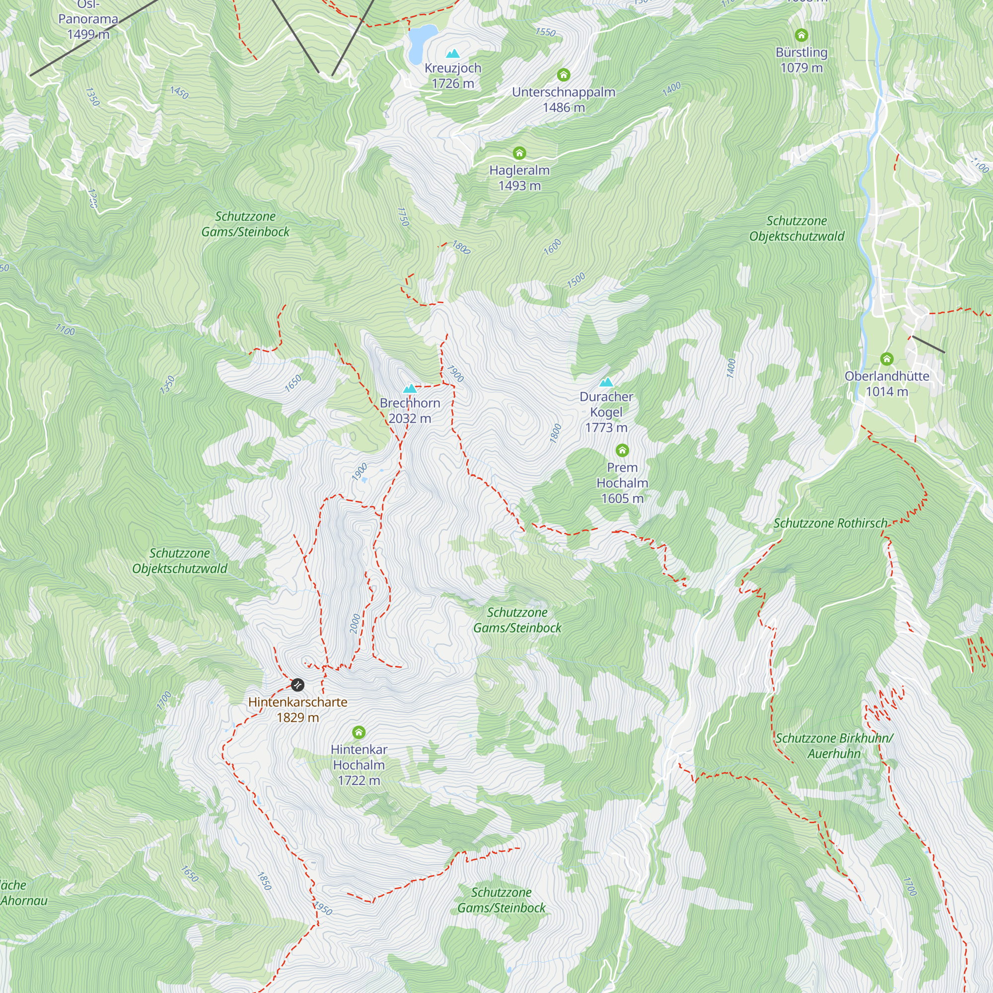 Wirts Hochalm map