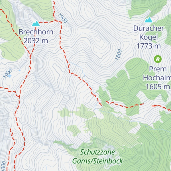 Map of Wirts Hochalm